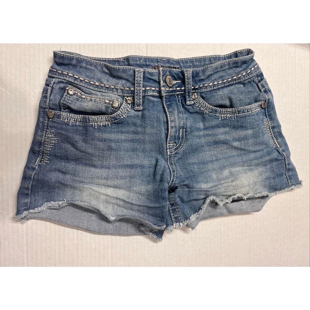 Shyanne Sequin Jean Shorts   Size 26
